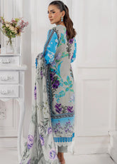 Sunshine Bloom By Alzohaib Printed Cotton Silk 3 Piece Unstitched Suit AZ25SSBW D-CSE-01